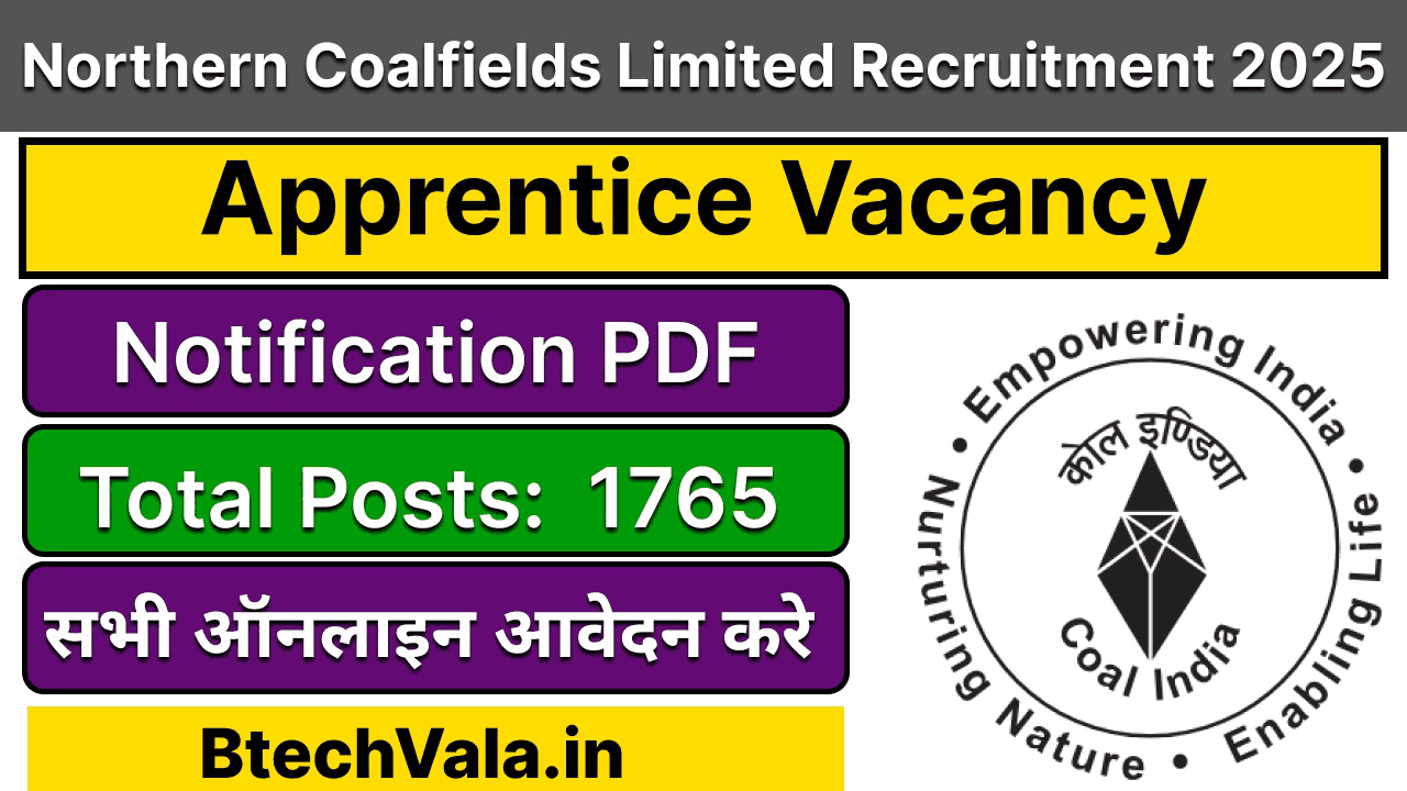 NCL Coalfield Apprentice Vacancy 2025