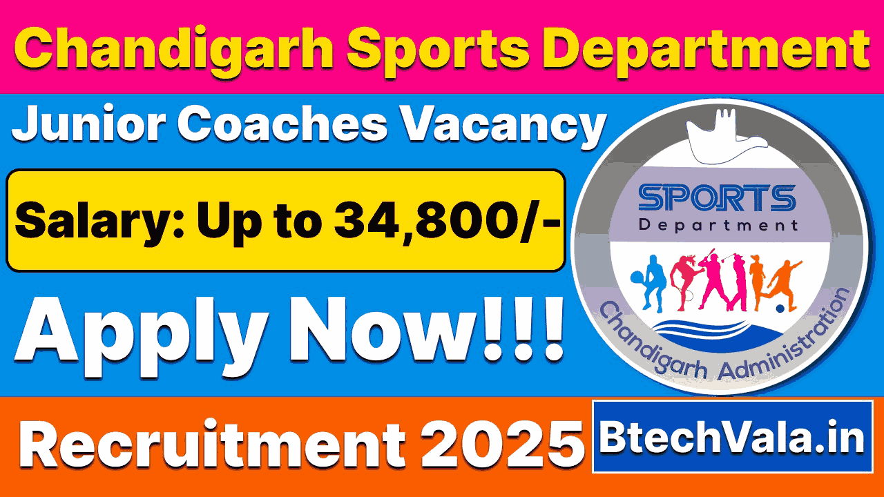 Chandigarh Sports Department Requirement 2025